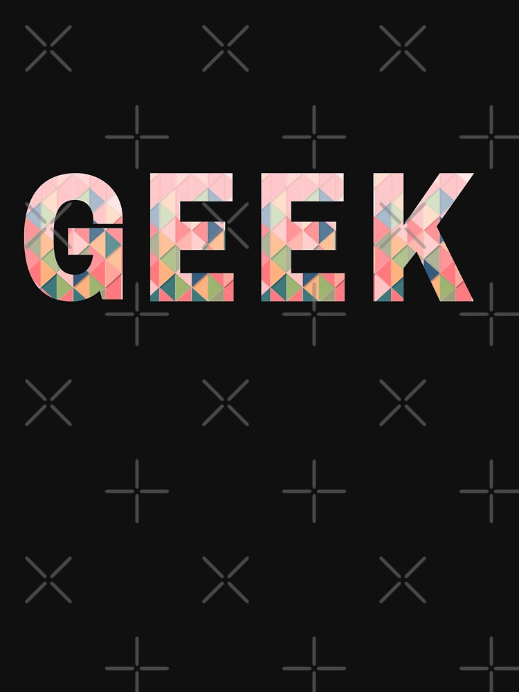 Geek in Pastel Geo | YES I'M A GEEK by Le Plus Three