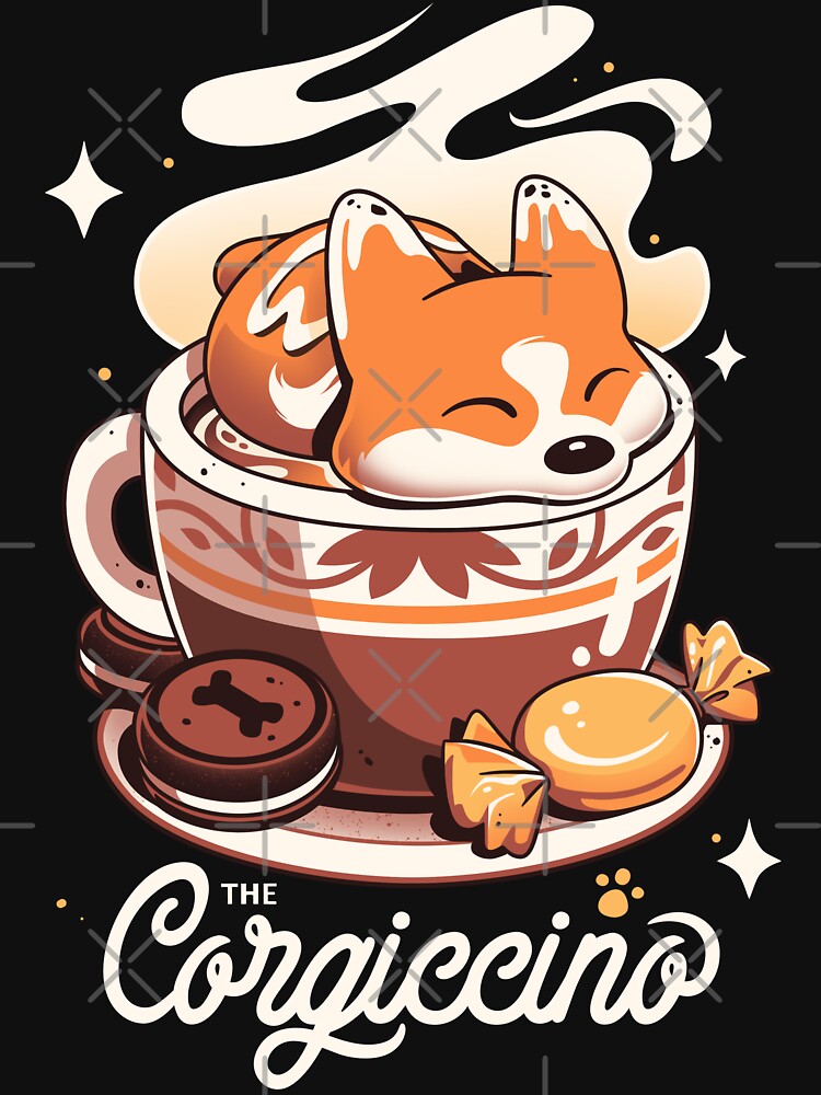 Corgi Coffee Break - Cute Dog by Snouleaf