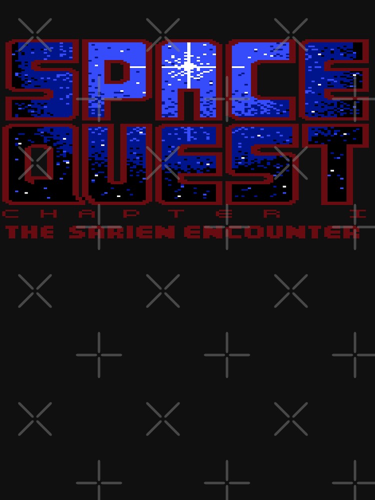 Space Quest 1 Pixel Style - Retro DOS game fan print by hangman3d