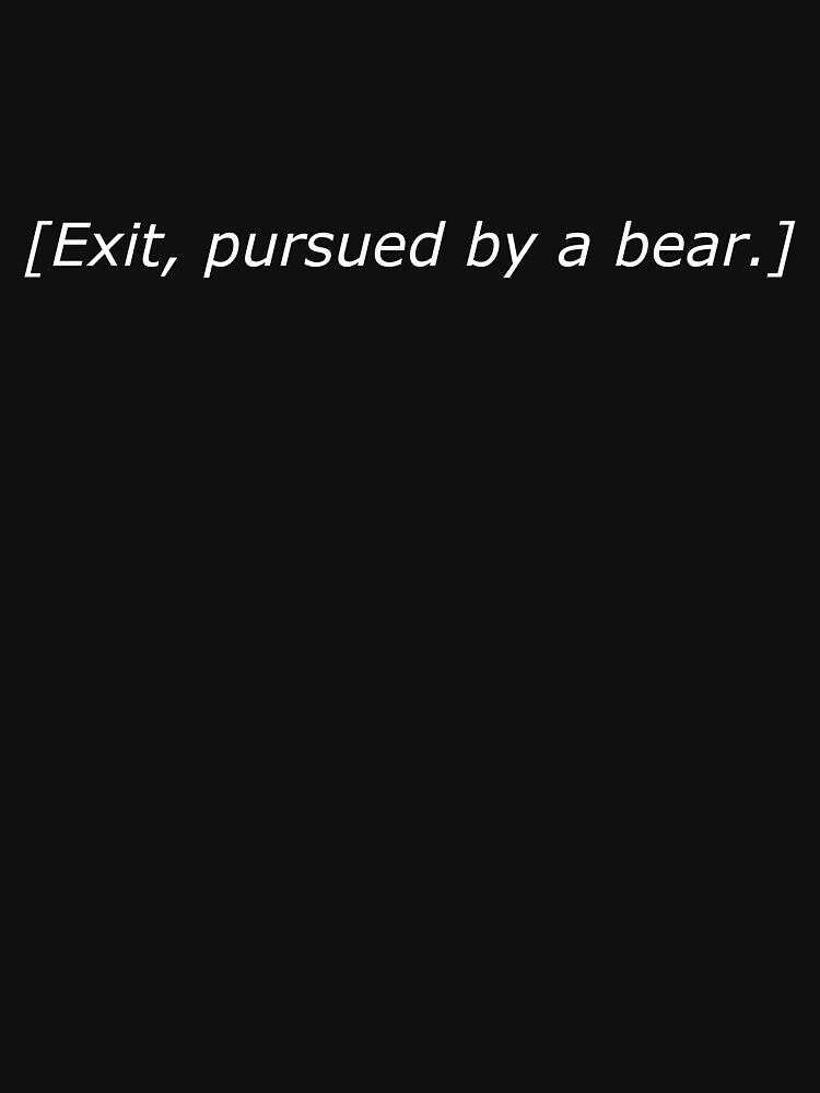 Exit, Pursued By A Bear - Dark Colours by tehwallaby