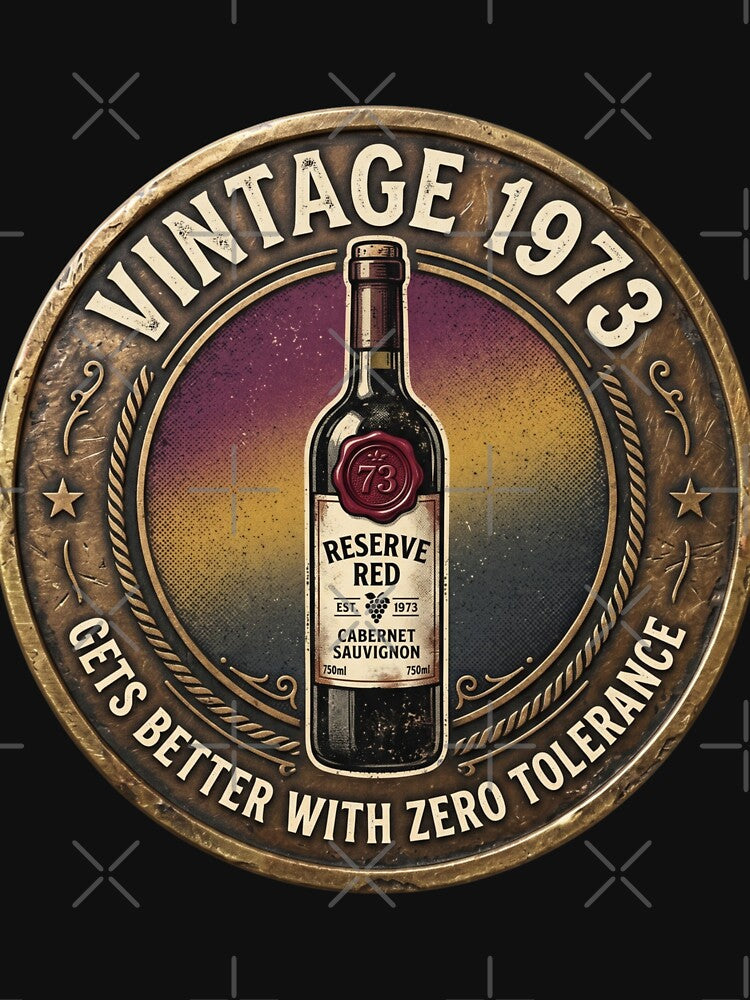 Vintage Gets Better With Zero Tolerance Retro 70s Wine Badge by JaphstarCreatives