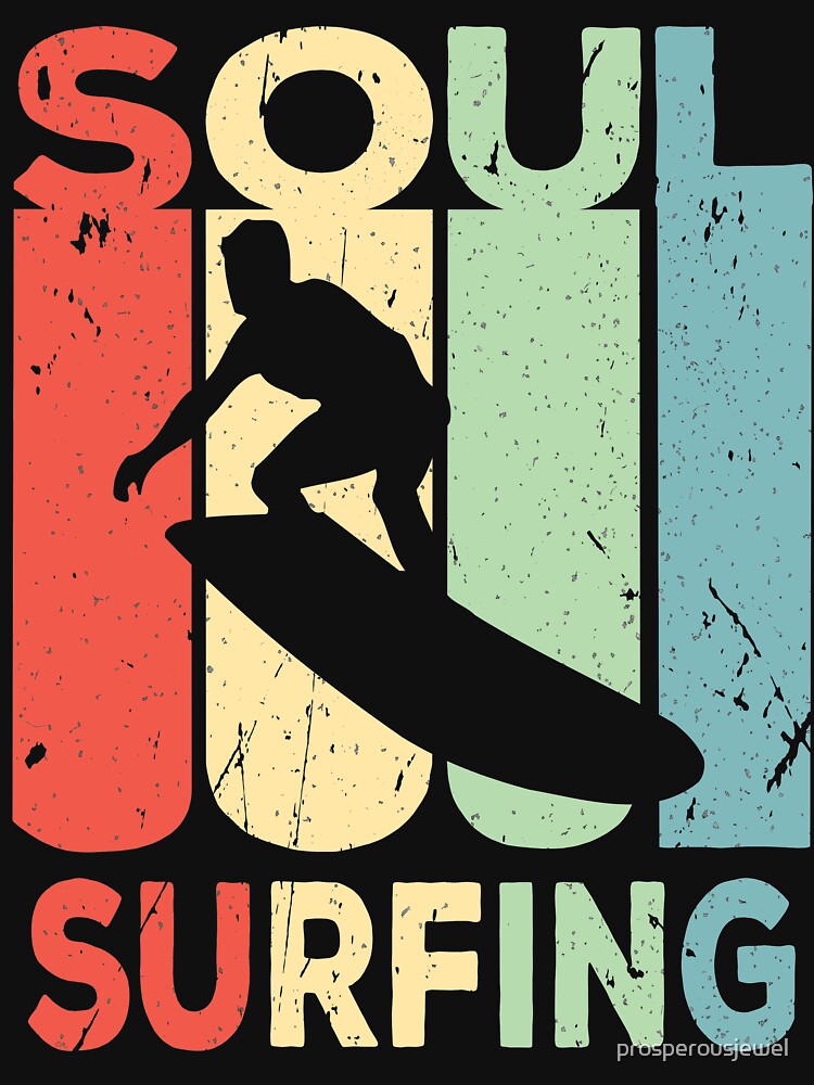 Soul Surfing Vintage Retro by Elixir Designs