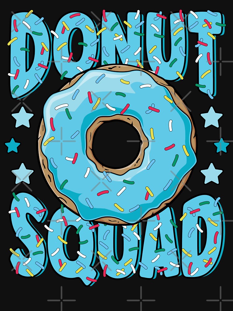 Blue Donut Squad Sprinkles Donut Lover Matching Donut Party by MintedFresh