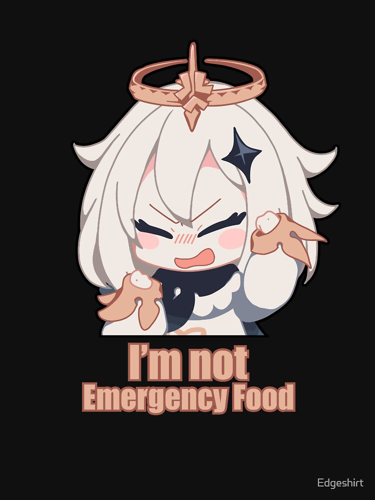 Paimon Genshin Impact I'm not Emergency Food by Edgeshirt
