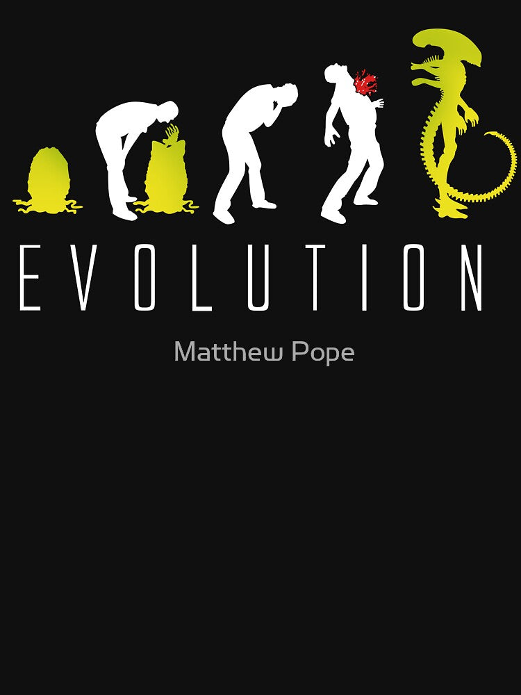 Evolution of Alien Funny Sci-Fi by Matthew Pope