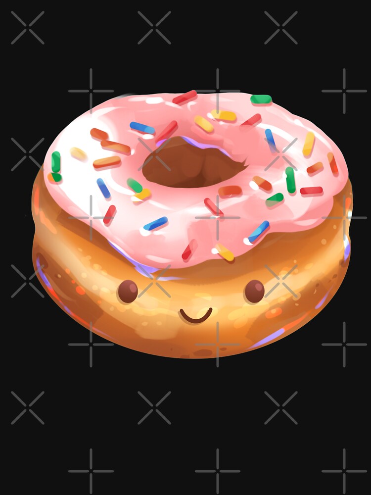 Happy Strawberry Frosted Donut by GalaxyChicken