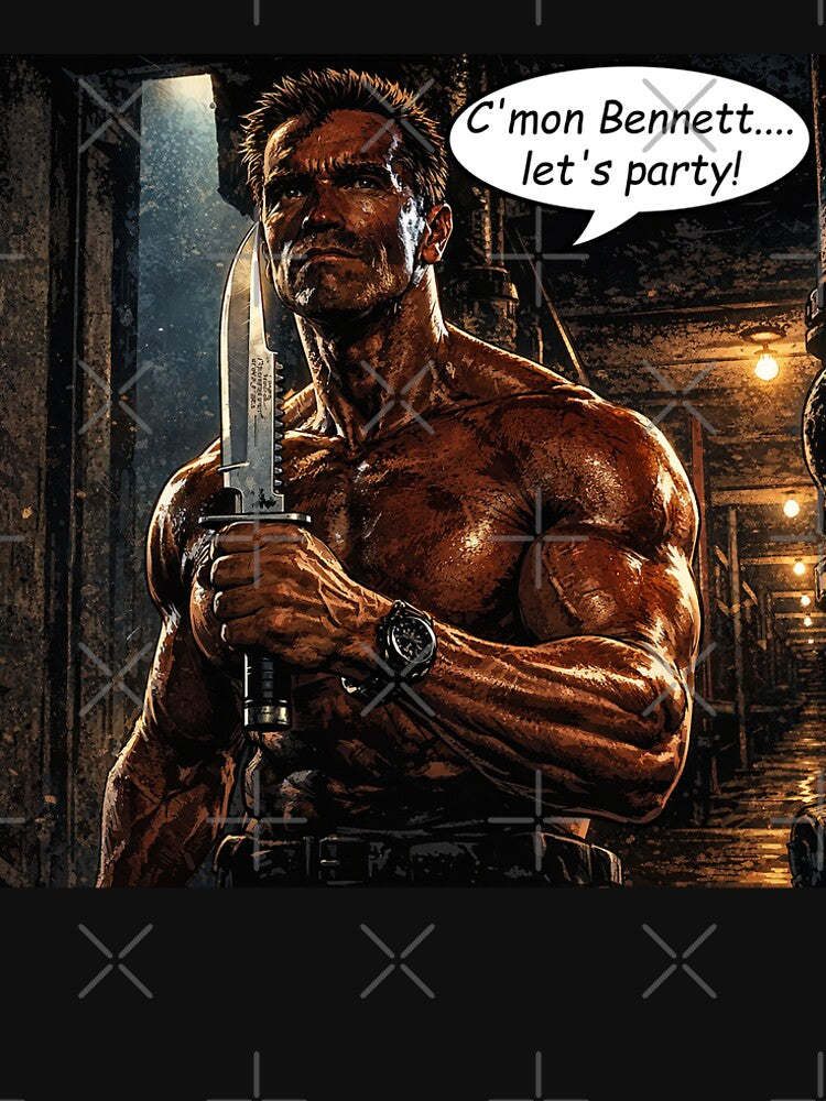 Commando 1985 Movie 'C'mon Bennett....let's party!' by donno69