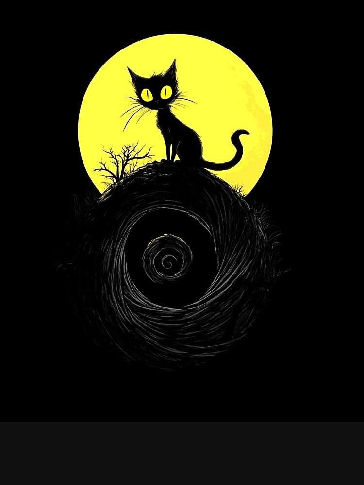 mysterious cat Feline Art by Josinta