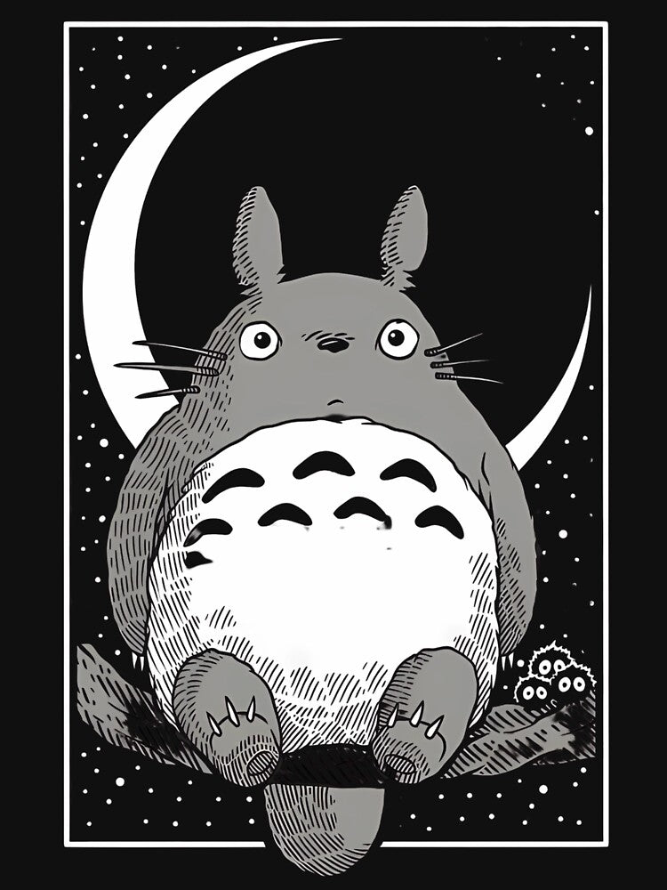 Totoro Moon by JTravisDesigns