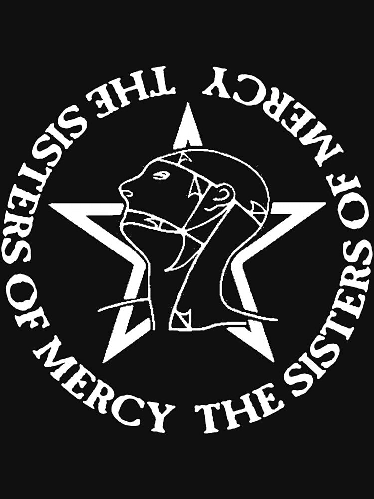 Retro The Sisters Of Mercy Logo Music Tribute Design by RinaSepanen