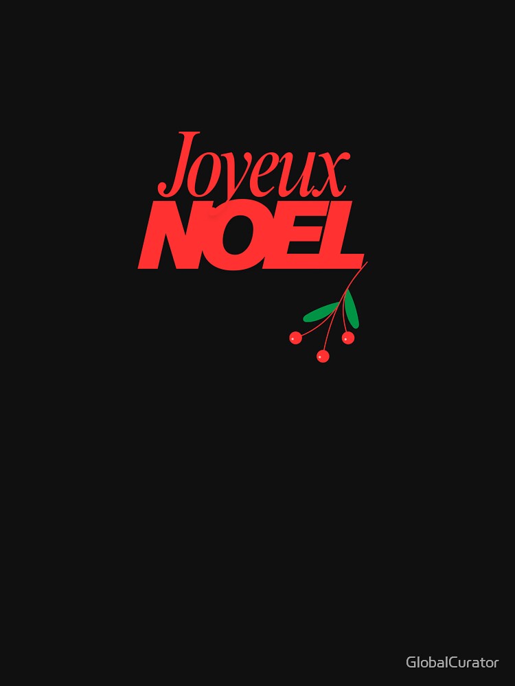 Modern Joyeux Noel - Merry Christmas Greetings by GlobalCurator