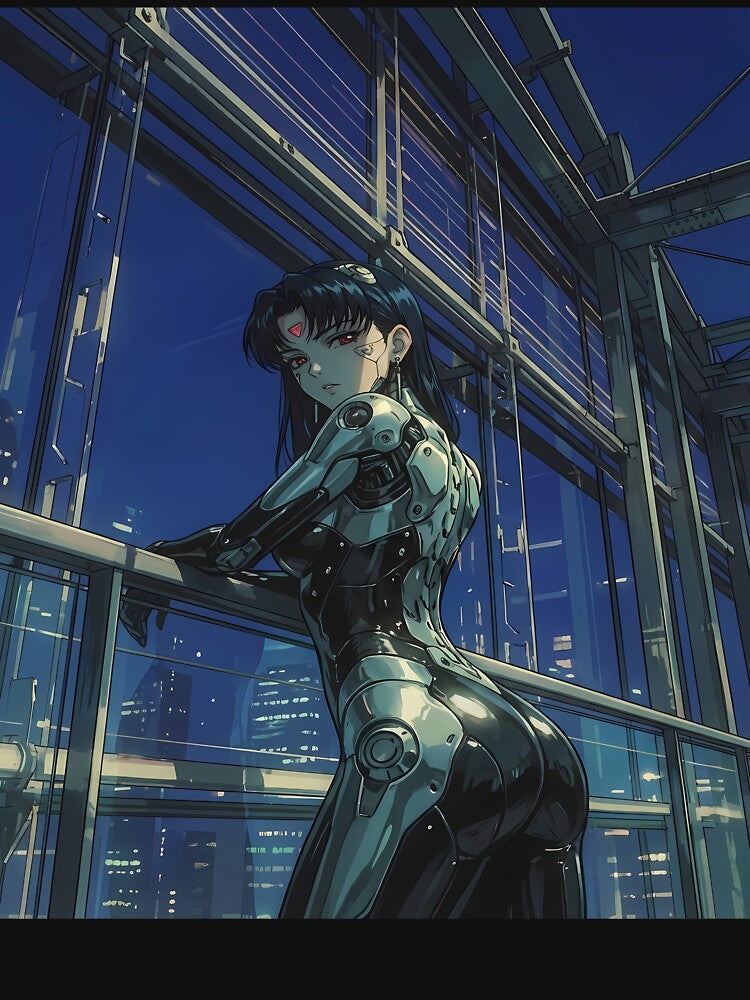 Cyberpunk Anime Girl in Futuristic City by ChiqueAvenue