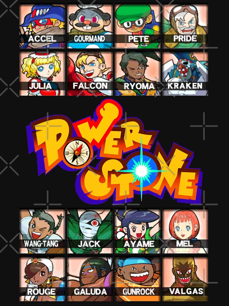 Power Stone characters by BlankFuturez