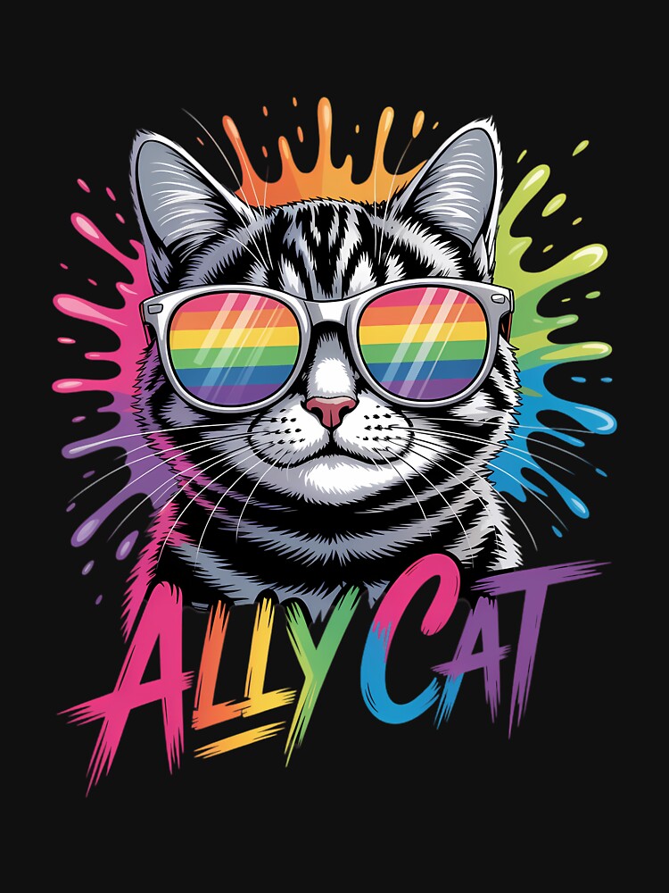 LGBT Ally Cat Pride Cat Pride Parade LGBT Support Equal Rights by AsteriskDatBArt