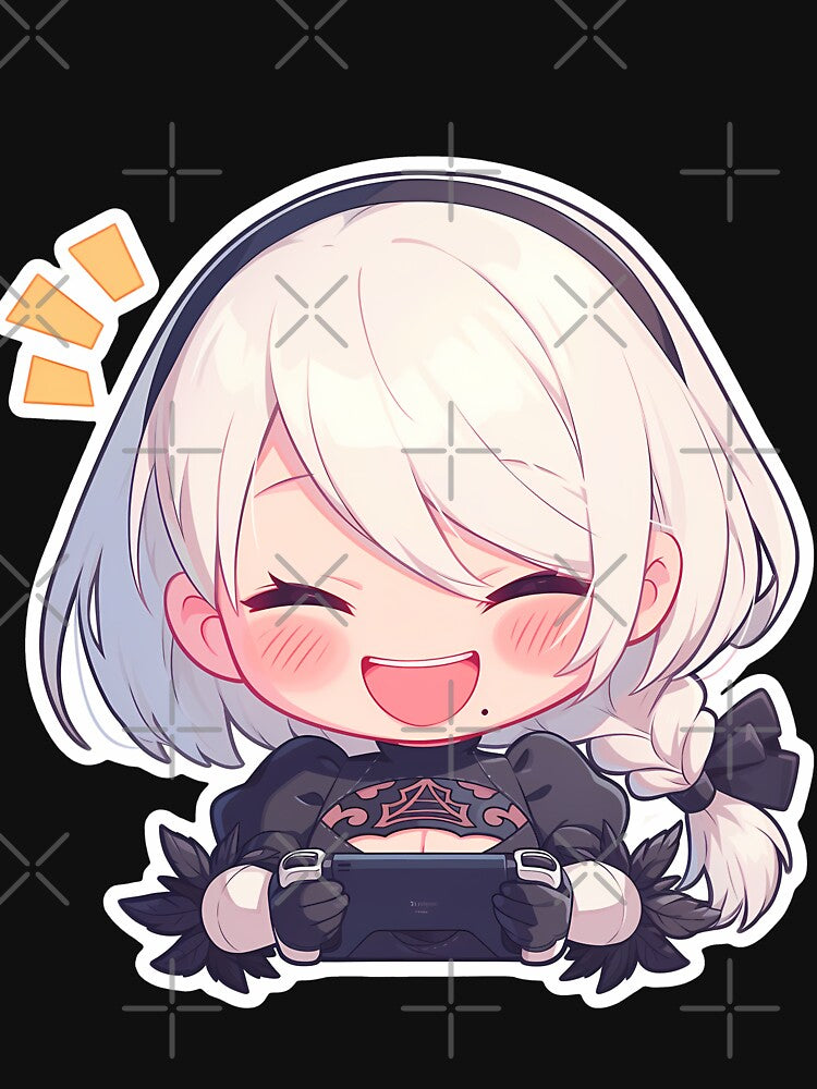 NieR Fun Vibrant Kaine Nier Automata Chibi Gameplay Game by earlobejerk