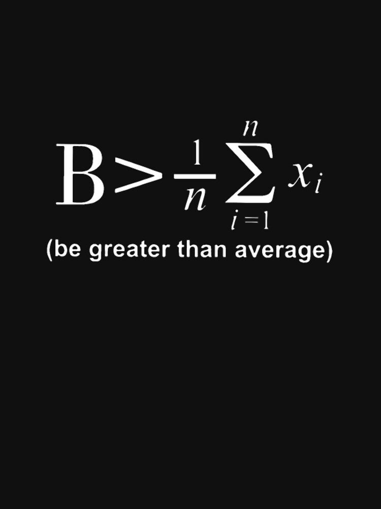 Be Greater Than Average Math Formula Star Case Fun by icm4639