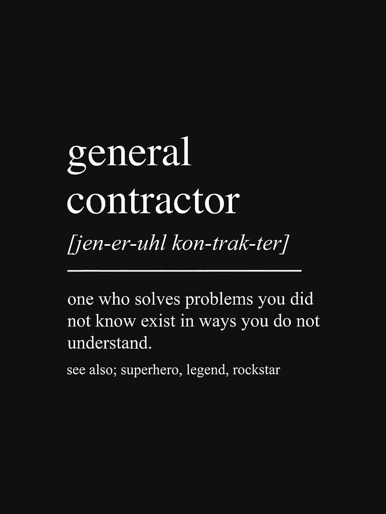 Funny General Contractor Definition Retirement Men Premium by jspqf2952