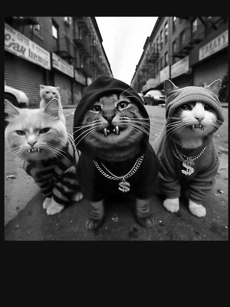 Funny Gangster Cats Street by BASKF