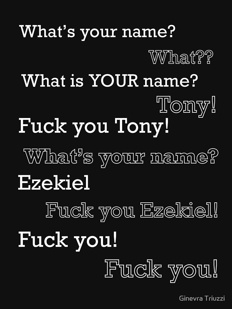 Fuck you Tony by Ginevra Triuzzi