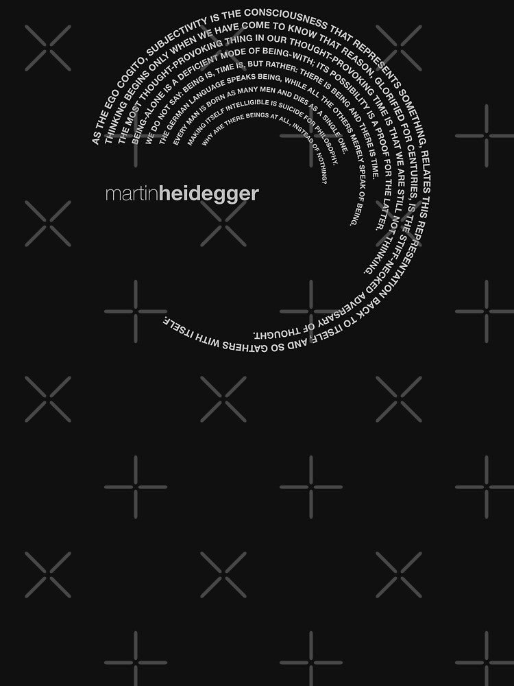 Martin Heidegger quotes. (silver) by CMYKStudio