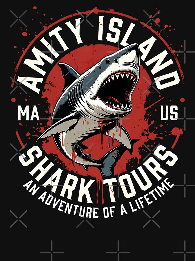 Retro Amity Island Shark Tours by TshirtsOnline-