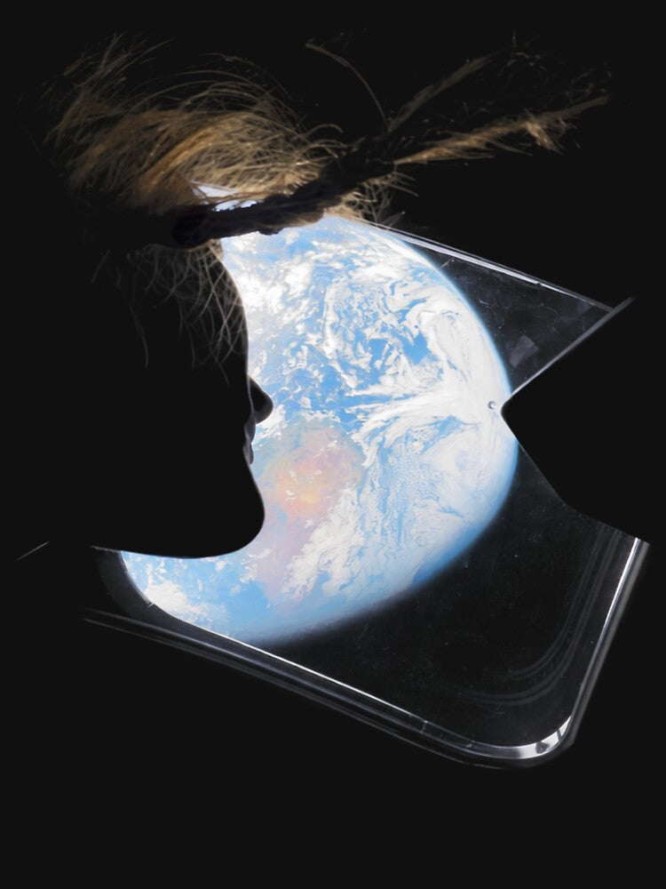 Artemis Orion Window Earth Photo, Christina Koch Artemis II - Christina Koch by BRICKFURRY