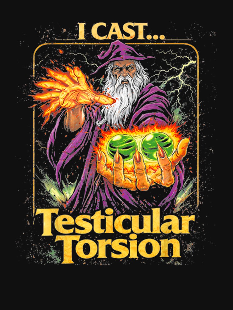 I Cast Testicular Torsion Funny Wizard Meme by moabeArtistic