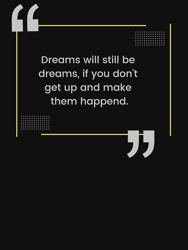 Dreams will be dreams Motivation Word Poster by Afe-Shop2