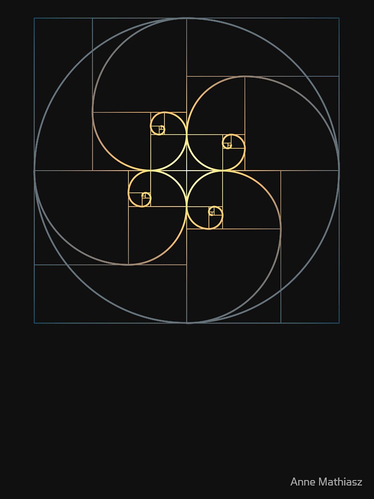 Fibonacci Spiral, Golden Ratio, Geometry, Architecture, Phi, Circle by nitty-gritty