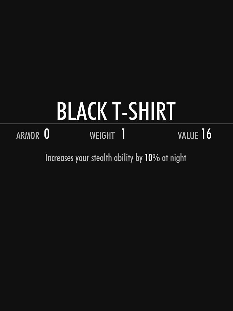 Enchanted Black t-shirt by Irr-Theory