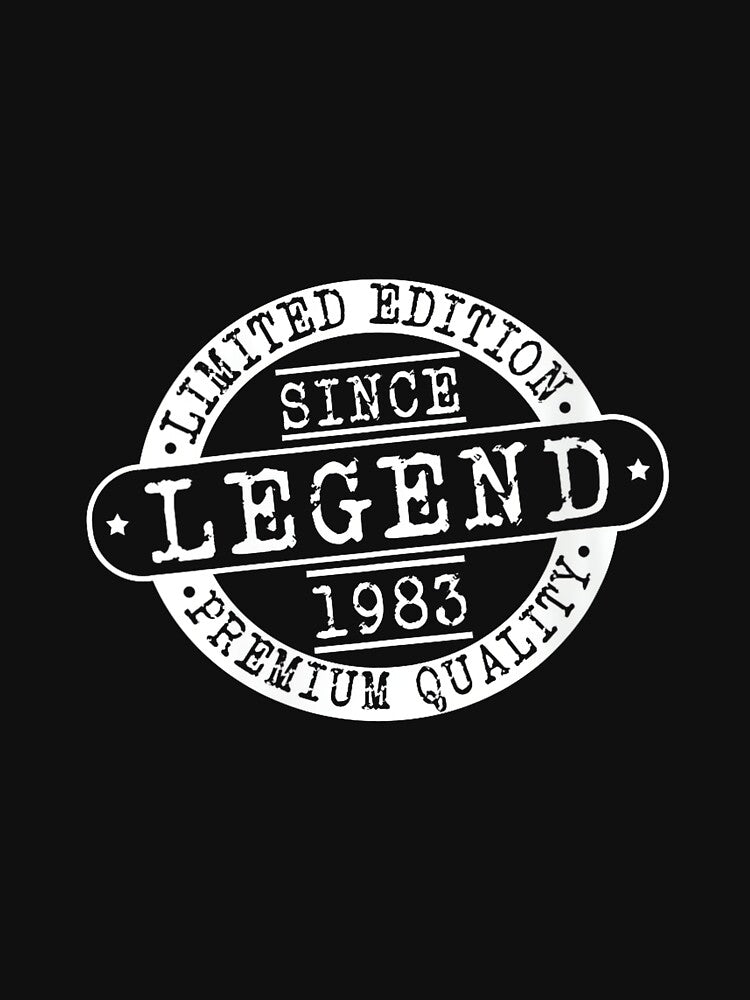 Women's Born in 1983, Basic Rustic Style Legend Since 1983 Birthday by SylviaYLaughlin