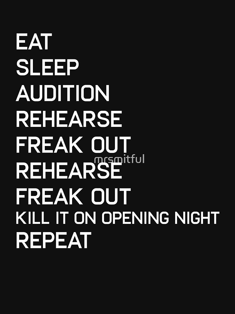 Stage Left Stage Right Funny Theater Broadway Musical Actress Actor by mrsmitful