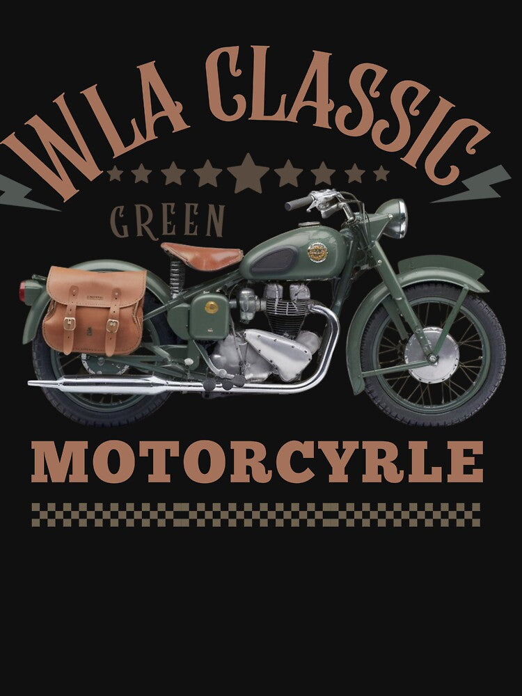 WLA Classic Vintage Military Green Motorcycle Design by Adventure paradise