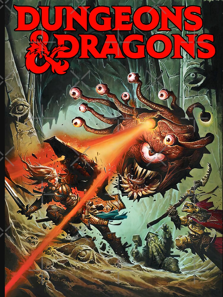 Classic Dungeons & Dragons Design (red text) by Kevin Chaves