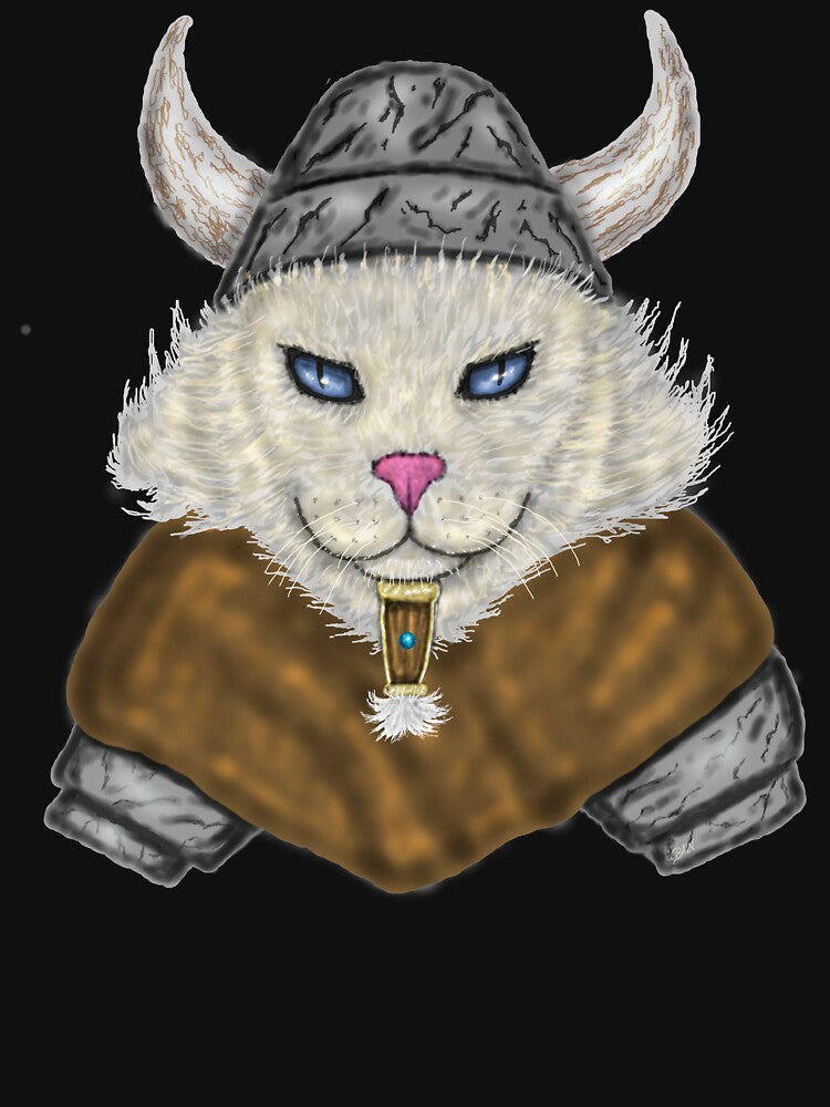 viking cat, cat mom, cat dad, cat lover, viking lover, funny cat lover design by baingraphics