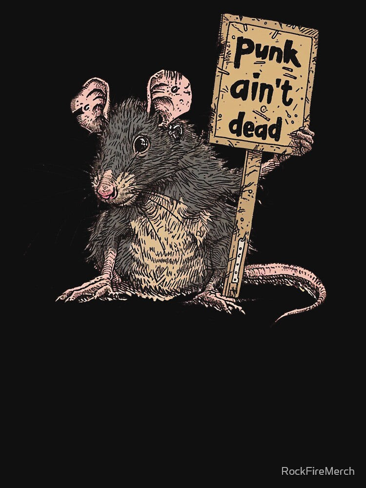 Punk Rat Punks Not Dead by RockFireMerch