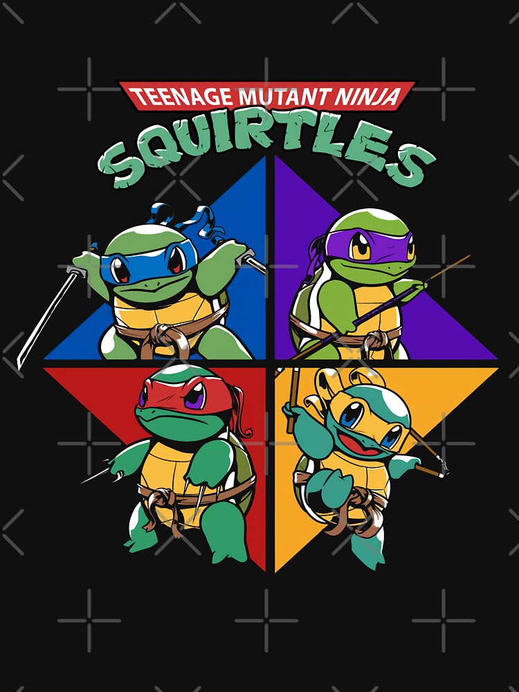 Four turtle heroes so cute and smart poster by DiegoSouza50
