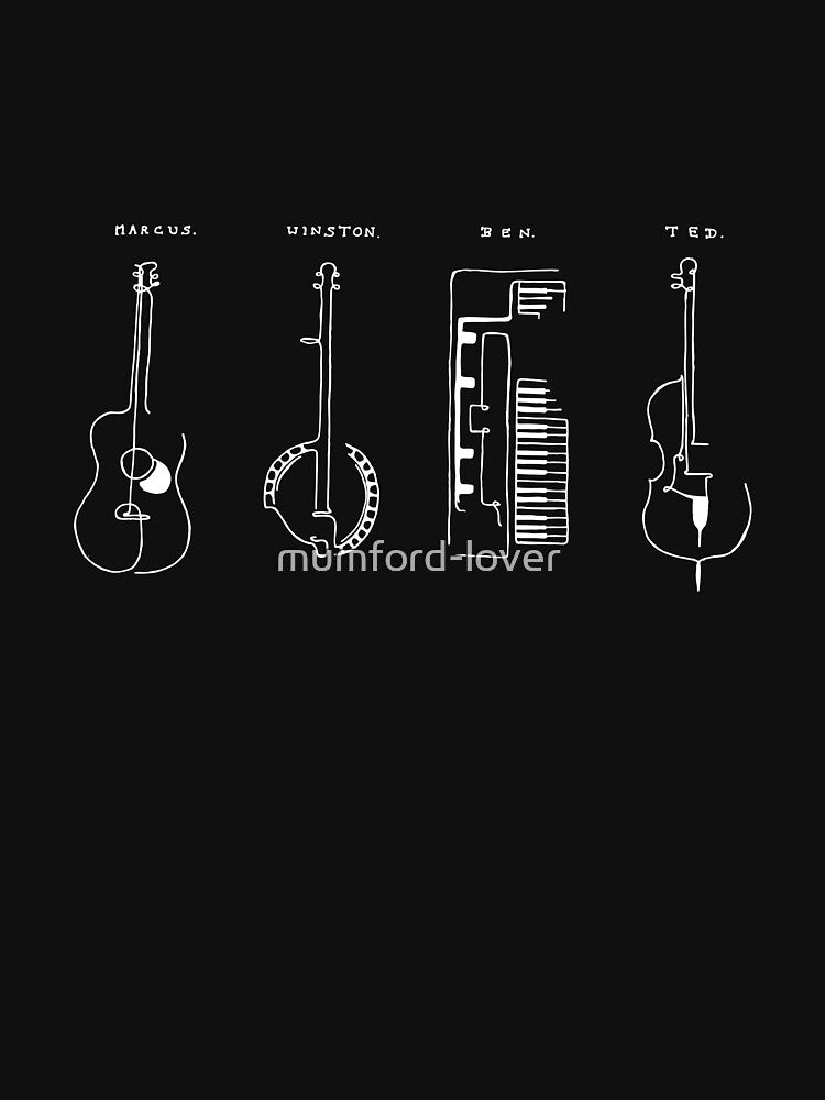 Mumford and Sons instruments white by mumford-lover