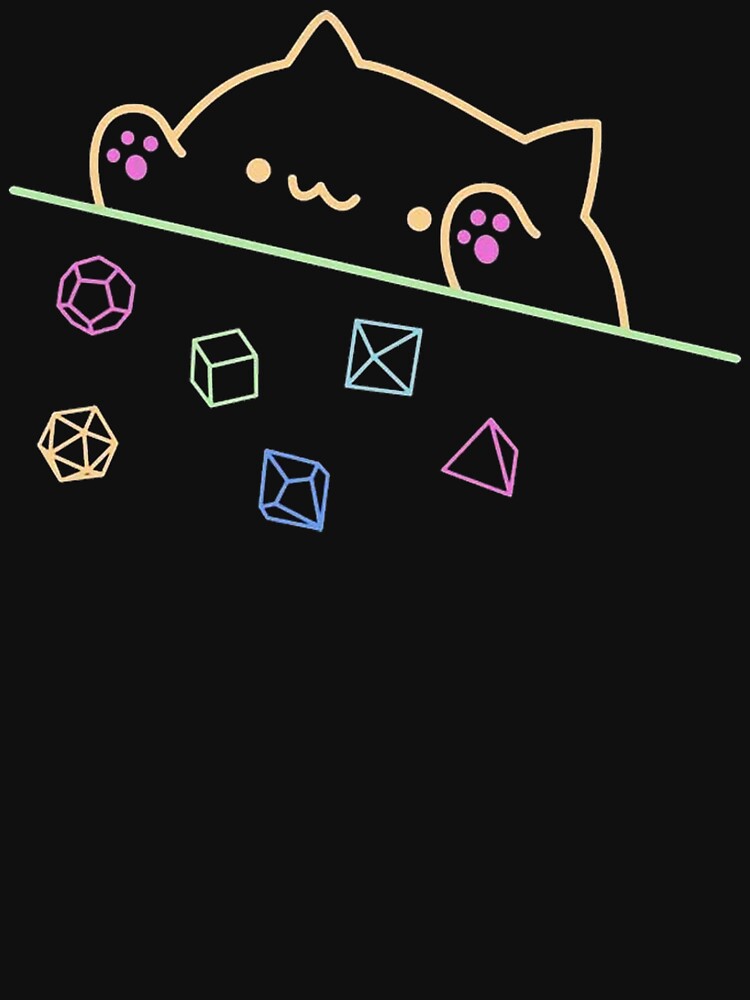 Neon DND Cat by kardibimatyty