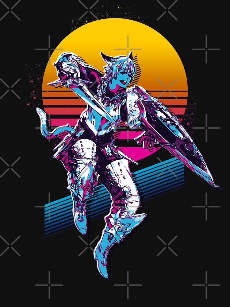 Paladin - FFXIV *80s retro* by MyRetroArt