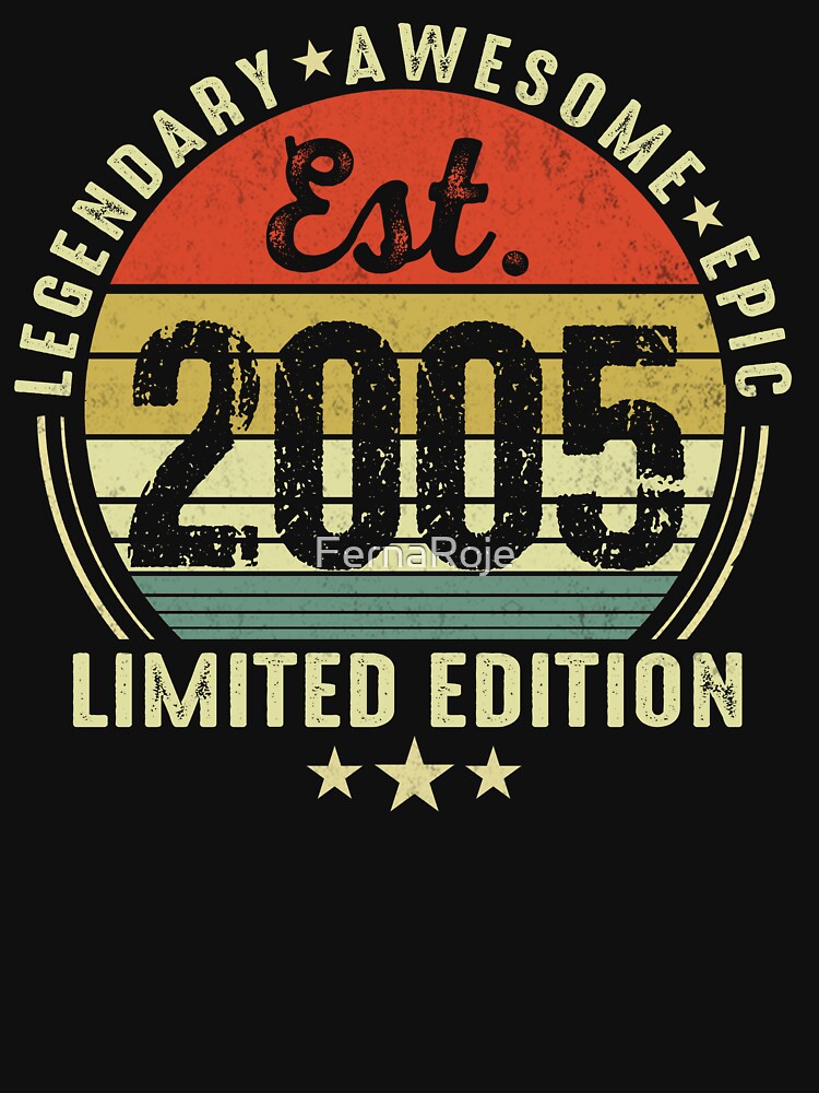 21 Year Old Gifts Vintage 2005 Limited Edition 21st Birthday by FernaRoje