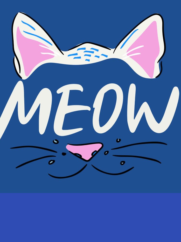 Cute Meow Cat Lover Graphic Tee by TZAR WORKS