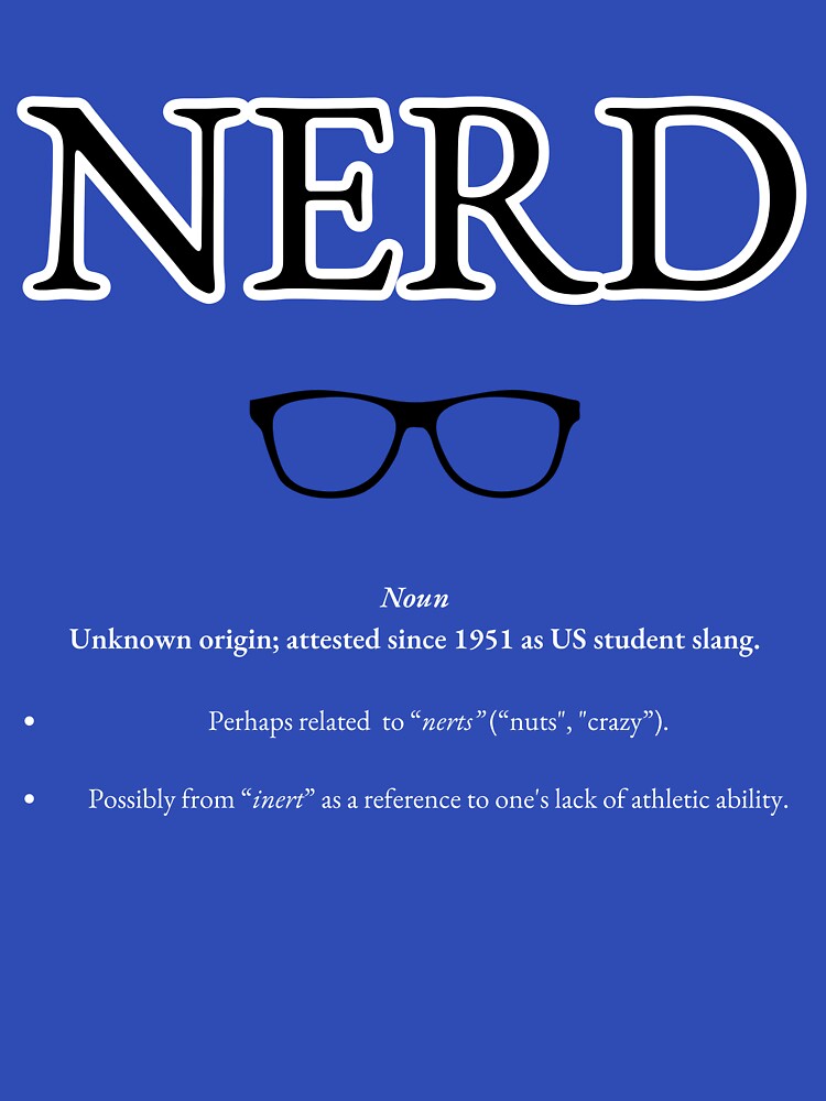 NERD - Fun Definition Design for Geeks & Gamers by Kotodama