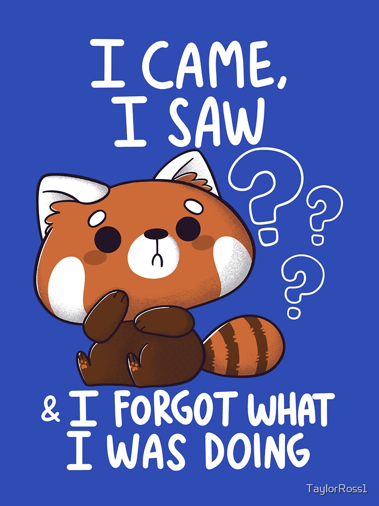 Forgetful Red Panda by TaylorRoss1