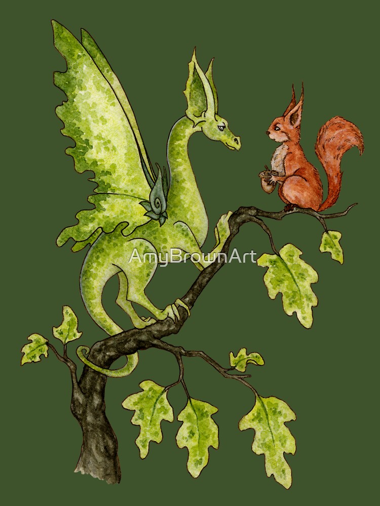 Oak Tree Encounter by AmyBrownArt