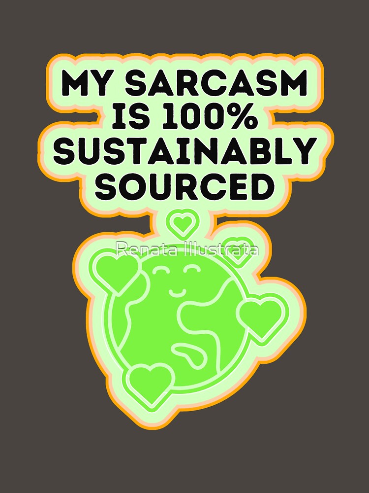 Sarcasm 70s Style Sarcastic Person by Renata Illustrata