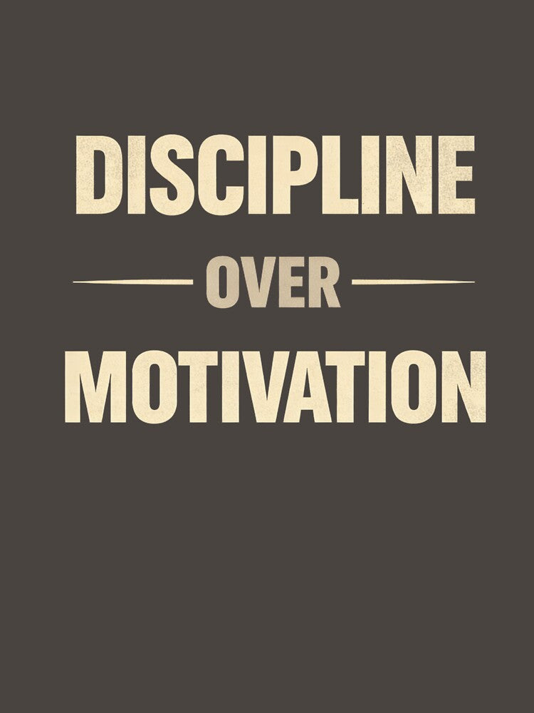 Discipline Over Motivation Gym Workout Shirt by Drip5