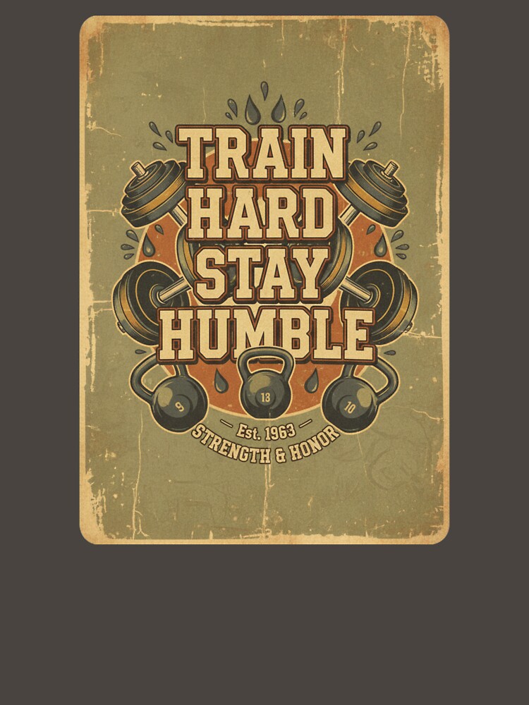Train Hard. Stay Humble. Old school. by MaciejErdon