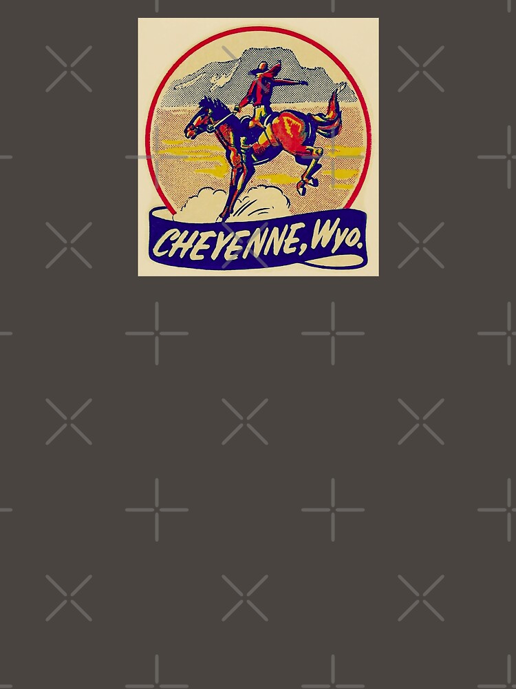 Vintage Cheyenne, Wyoming Travel Souvenir Sticker by FuzzyHoney