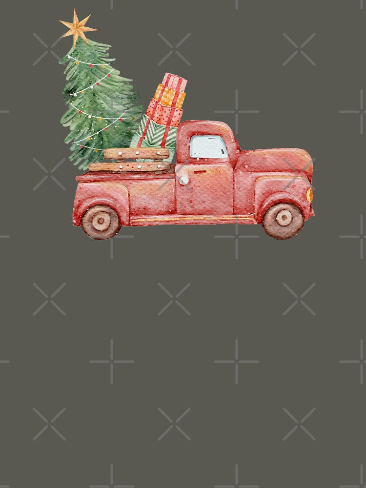 Red Truck. Christmas. Christmas Tree. Holiday by RoyalTacoBelle